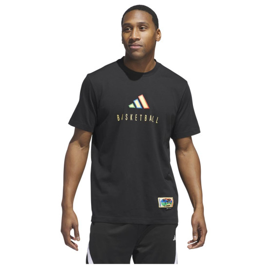 Adidas Ανδρική κοντομάνικη μπλούζα Worldwide Hoops Logo Graphic Tee
